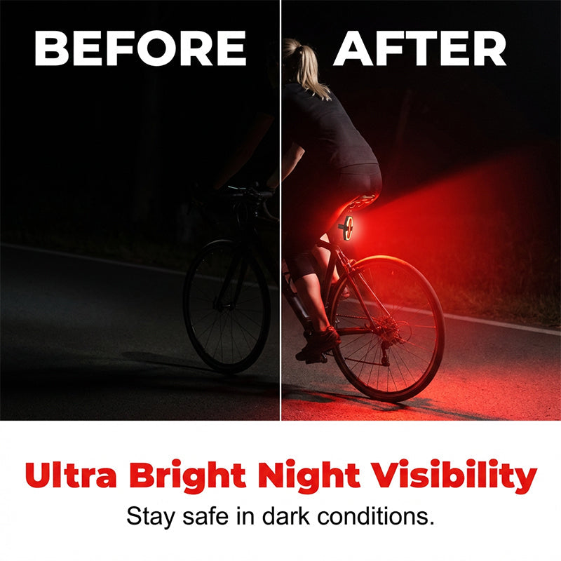 Achterlicht voor de fiets met clax