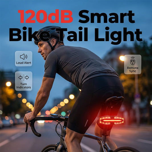 Achterlicht voor de fiets met clax