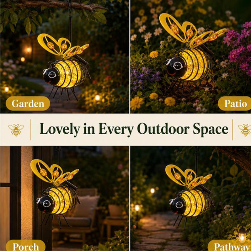 🐝 Hangende bijenlamp op zonne-energie voor buiten – Het perfecte cadeau voor moeders die van planten houden, of eigenlijk voor iedereen die je een glimlach bezorgt❤️