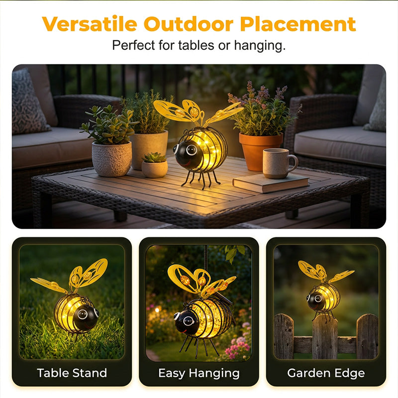 🐝 Hangende bijenlamp op zonne-energie voor buiten – Het perfecte cadeau voor moeders die van planten houden, of eigenlijk voor iedereen die je een glimlach bezorgt❤️