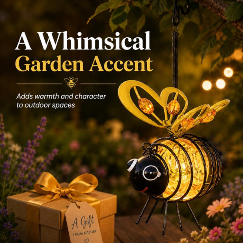 🐝 Hangende bijenlamp op zonne-energie voor buiten – Het perfecte cadeau voor moeders die van planten houden, of eigenlijk voor iedereen die je een glimlach bezorgt❤️
