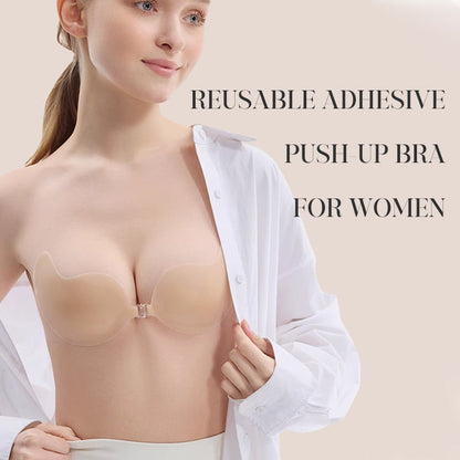 Herbruikbare push-up-bh met plakstrip voor vrouwen