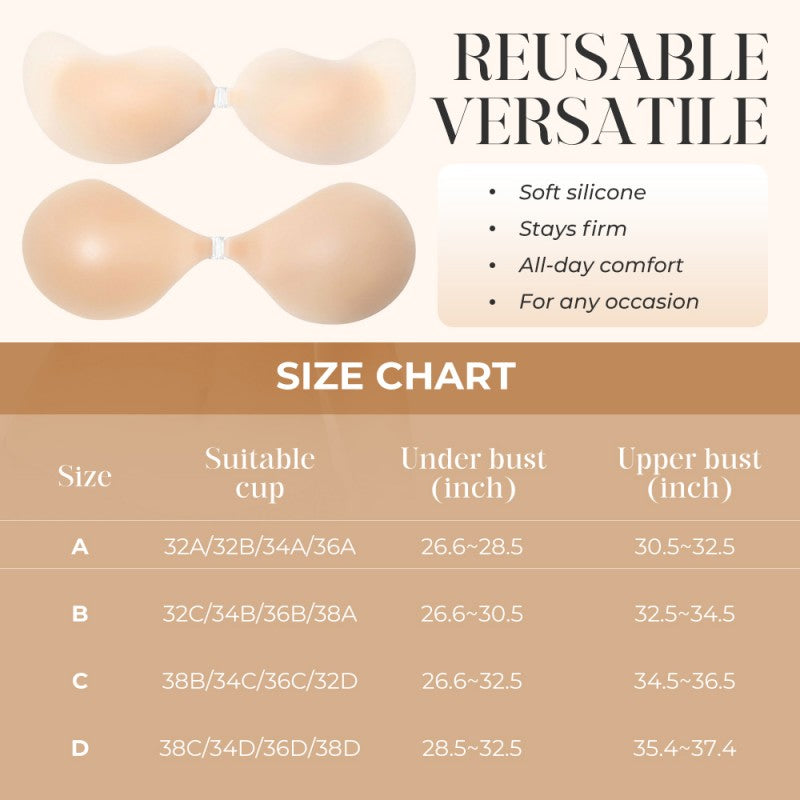 Herbruikbare push-up-bh met plakstrip voor vrouwen