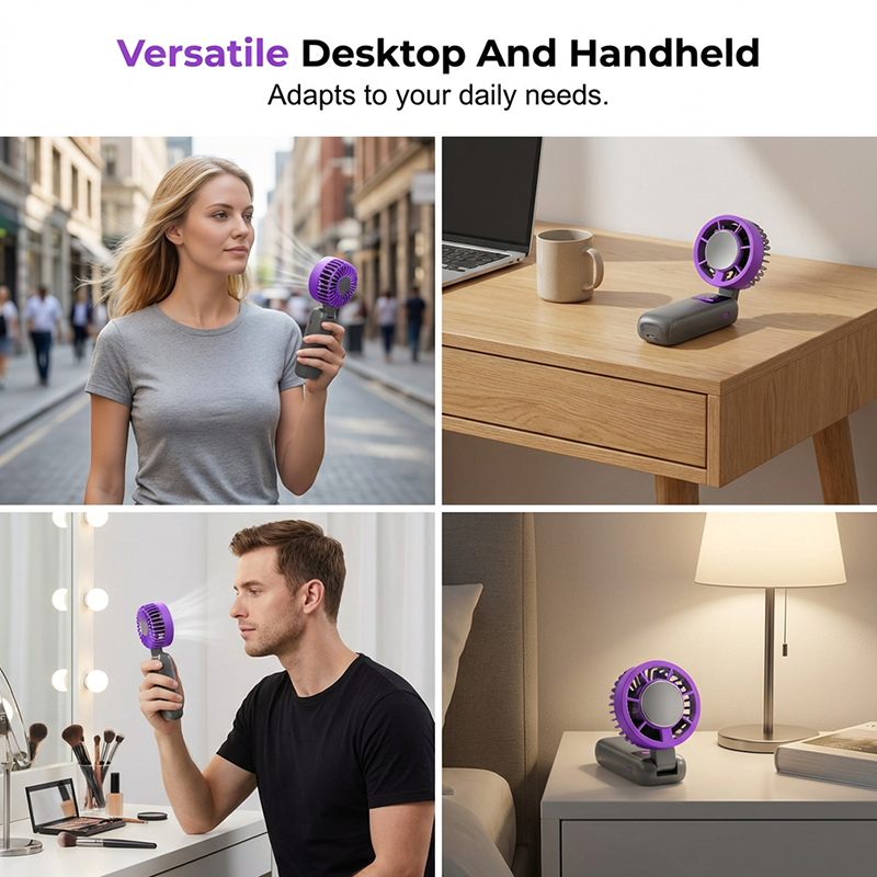 🌀💨 BLIKSEMAANBIEDING: 50% KORTING! Draagbare 3-in-1-ventilator – halfgeleiderkoeling, 100 snelheden, 12 uur batterijduur, compact, 4 kleuren, perfect voor kamperen en reizen 🔋