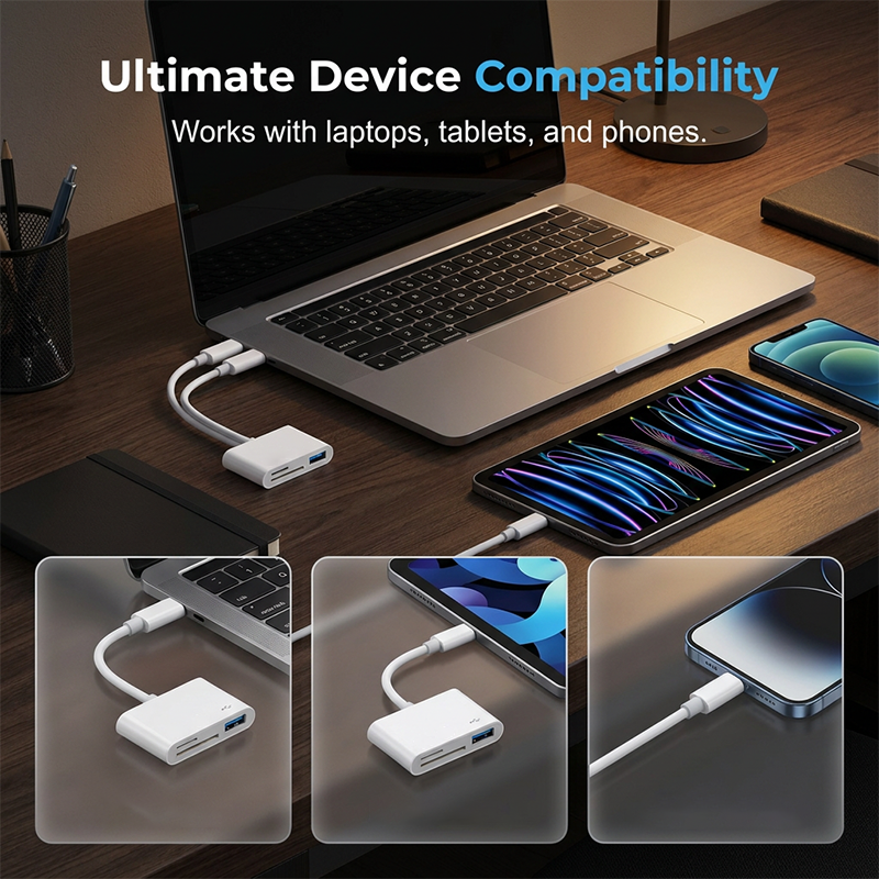 💾 50% korting! 5-in-1 kaartlezer – Type-C & 8-pins, plug & play, tot 1 TB. Snel bestanden overzetten tussen telefoon, tablet & laptop! ✨🔄