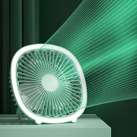2-in-1 Ventilator en Lamp met 180° Verstelling