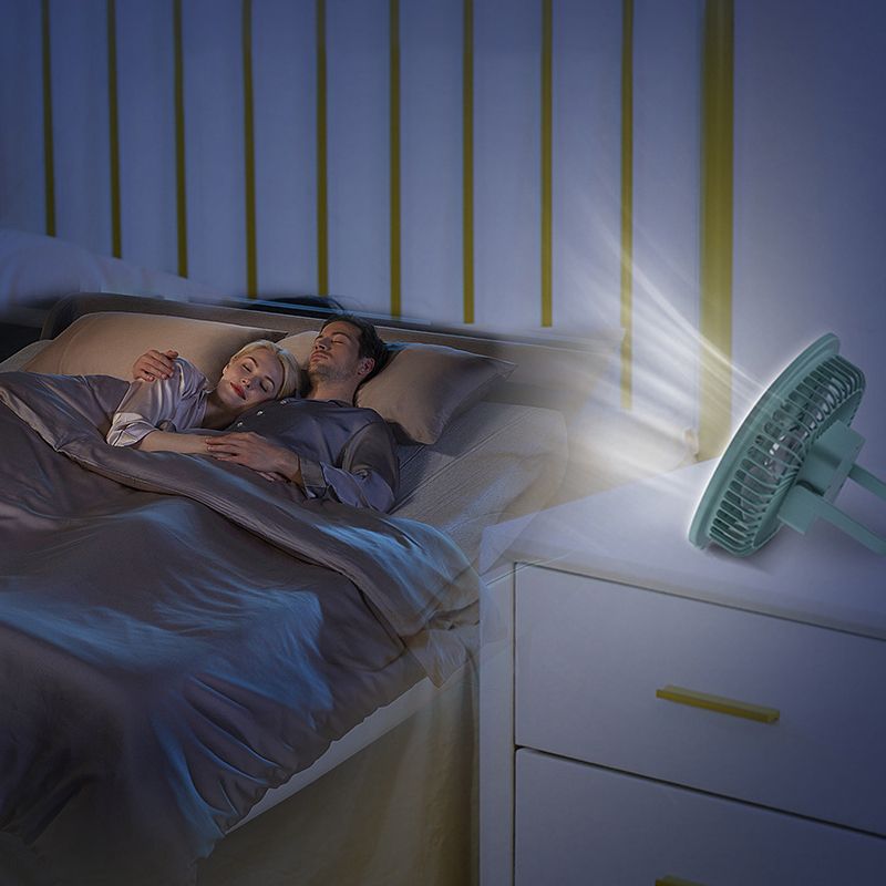 2-in-1 Ventilator en Lamp met 180° Verstelling