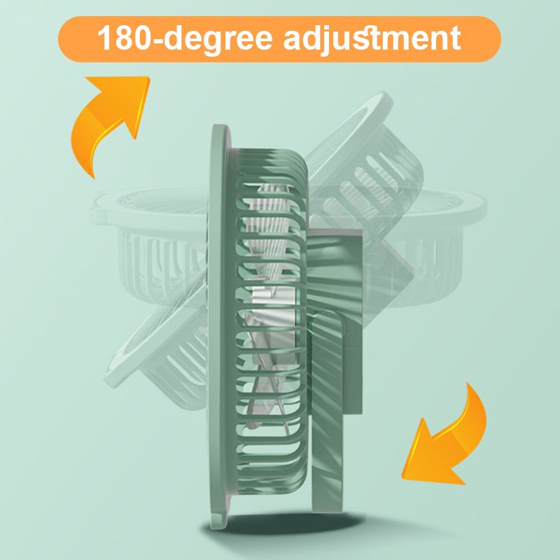 2-in-1 Ventilator en Lamp met 180° Verstelling