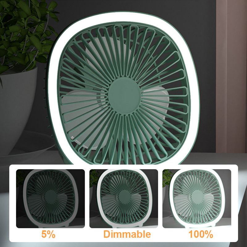 2-in-1 Ventilator en Lamp met 180° Verstelling