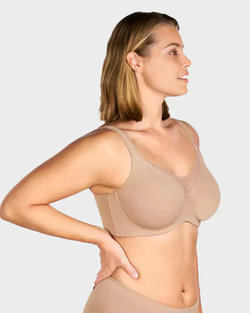 Elegante, lichte BH voor dames met volledige bedekking in grote maten