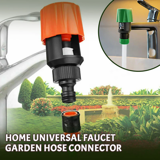 🎉Tijdelijke Korting! 🚿🌿Kraan-Slang Adapter voor Tuin, Balkon & Auto | Snel Te Installeren | Lekvrij | Oranje/Groen✨🚿