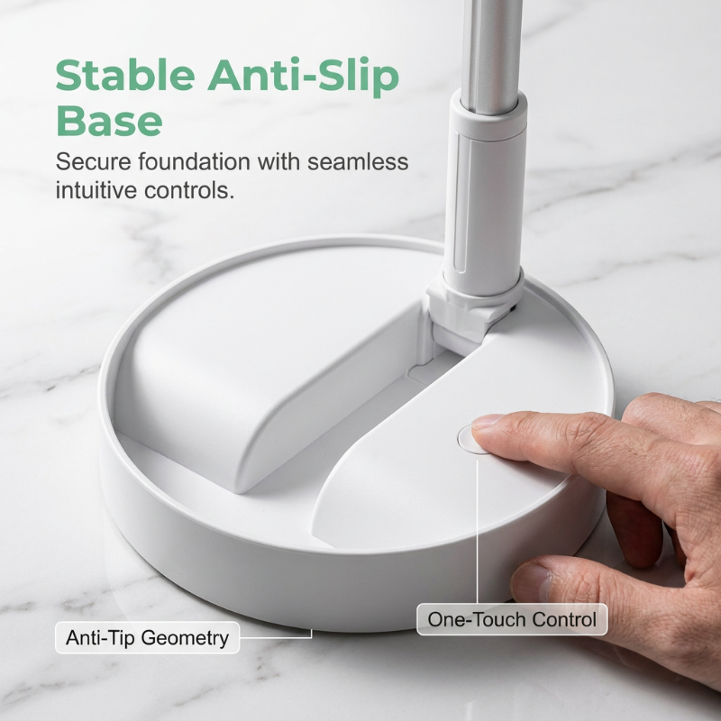 🌬️❄️Draagbare multifunctionele telescopische vloerventilator – Blijf overal koel✨