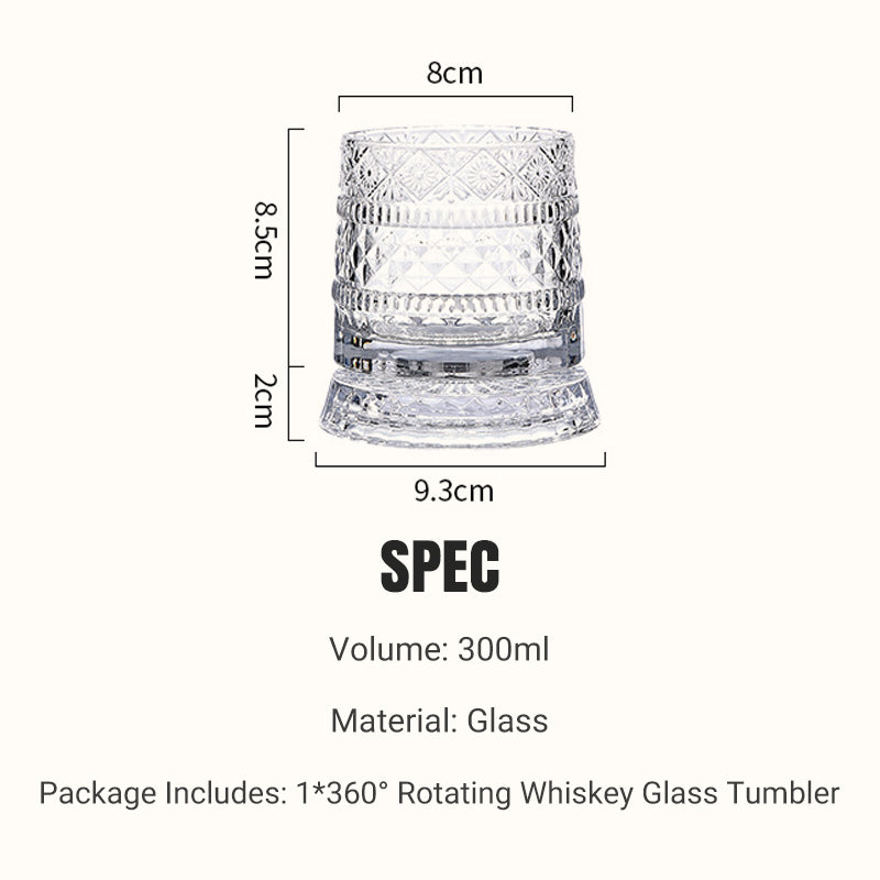 360° Draaibaar Whiskyglas
