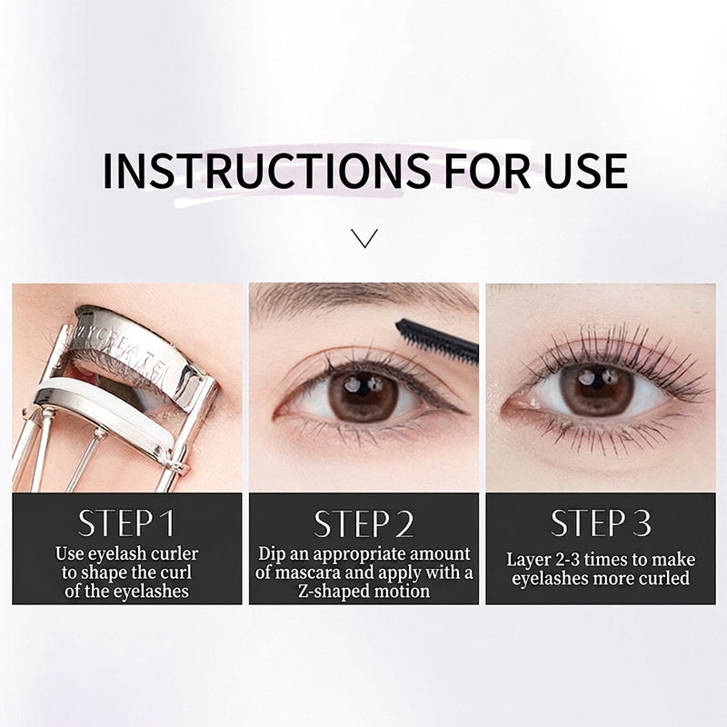 🌟 Eén laagje, hele dag krul – waterproof, smudgeproof en moeiteloos mooi.