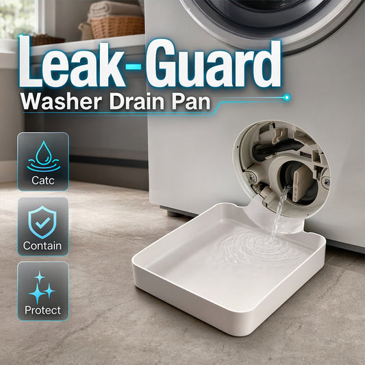 🛁 Lekkage bij de wasmachine? Deze opvangbak vangt alles op. Geen waterschade meer! 😌