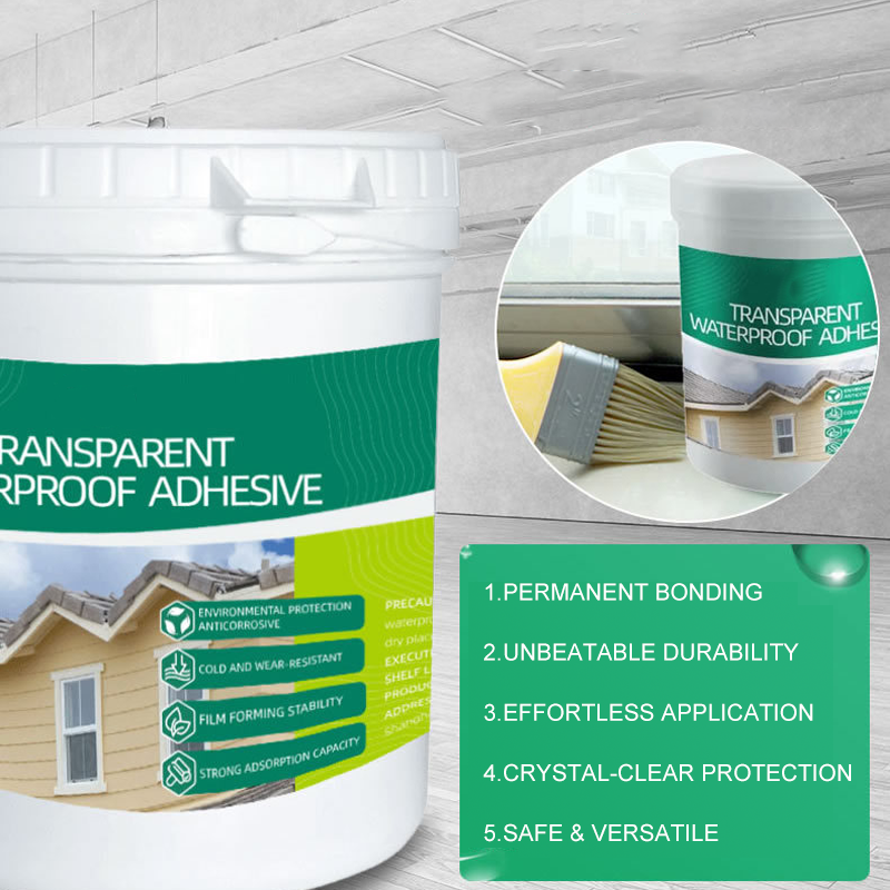 💧 Invisible waterproof sealant – stopt lekkages direct, droogt helder op en blijft onzichtbaar op elke ondergrond.
