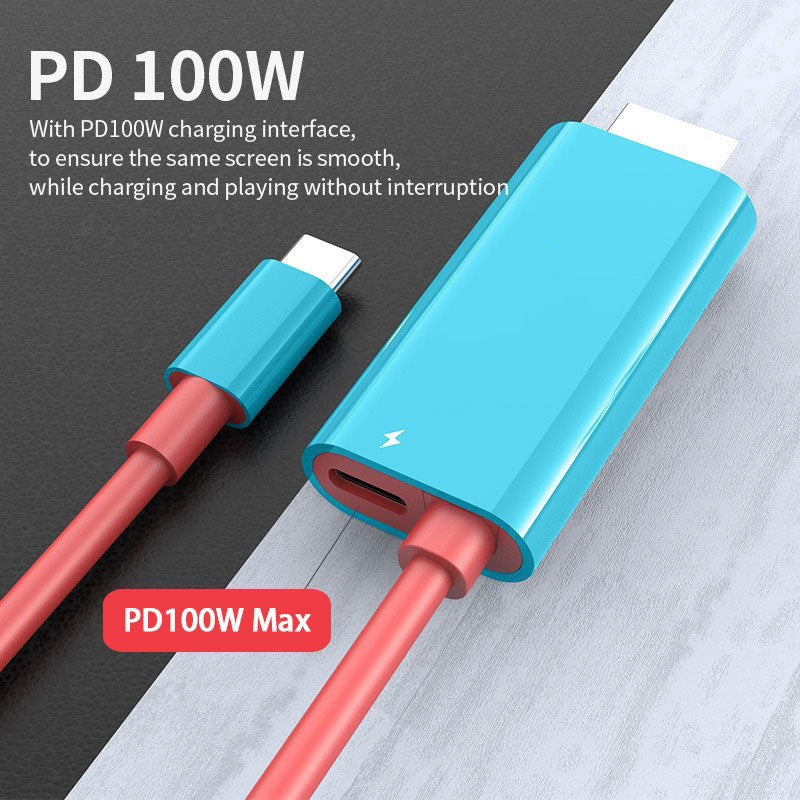 📱 Switch-scherm te klein? 🎮 Sluit hem aan op de TV met deze USB-C naar HDMI kabel – speel op GROOT scherm! 🖥️✨