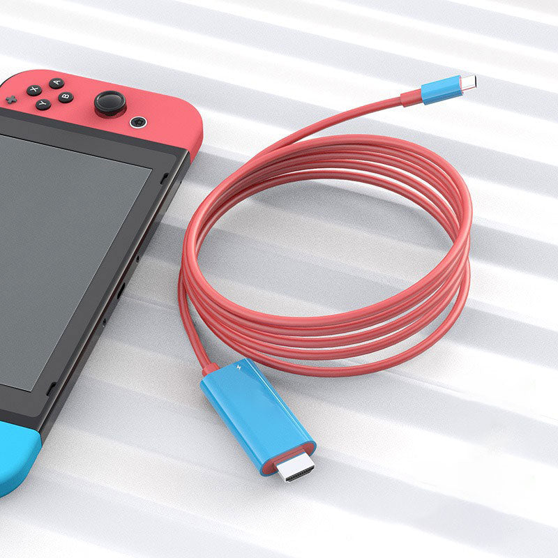 📱 Switch-scherm te klein? 🎮 Sluit hem aan op de TV met deze USB-C naar HDMI kabel – speel op GROOT scherm! 🖥️✨