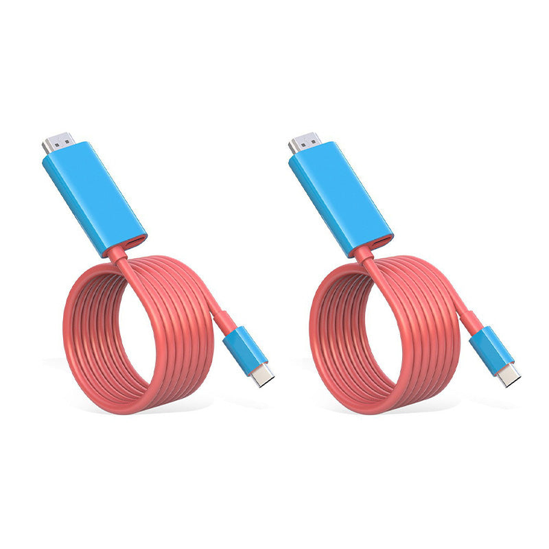 📱 Switch-scherm te klein? 🎮 Sluit hem aan op de TV met deze USB-C naar HDMI kabel – speel op GROOT scherm! 🖥️✨