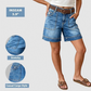 👖✨ Dames Bermuda Spijkerbroek Shorts met Zakken | Nu 50% Korting! | Midden Taille & Stretchy 🌞