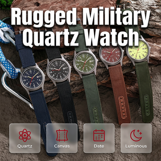 ⌚ Klassiek quartz horloge met lichtgevende wijzers – draagbaar, stijlvol en 24/7 afleesbaar in het donker.