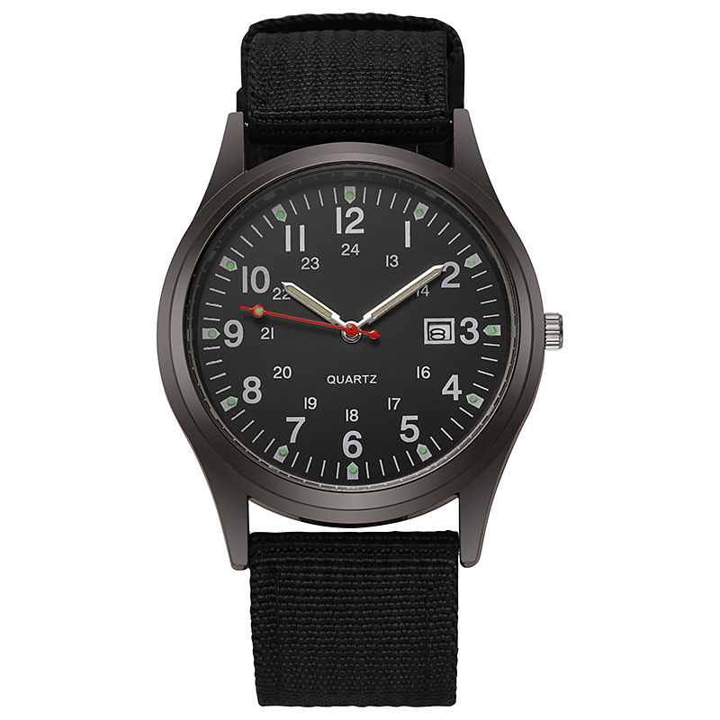 ⌚ Klassiek quartz horloge met lichtgevende wijzers – draagbaar, stijlvol en 24/7 afleesbaar in het donker.