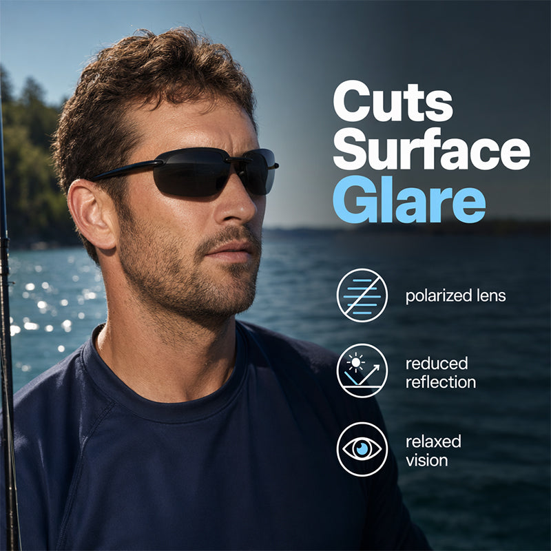 50% KORTING! 🎣 Ultralichte gepolariseerde viszonnebril – verblindingsvrij & UV400 – Perfect voor vissen, varen of het strand – vermindert schitteringen en biedt optimale bescherming voor de ogen 🌊☀️
