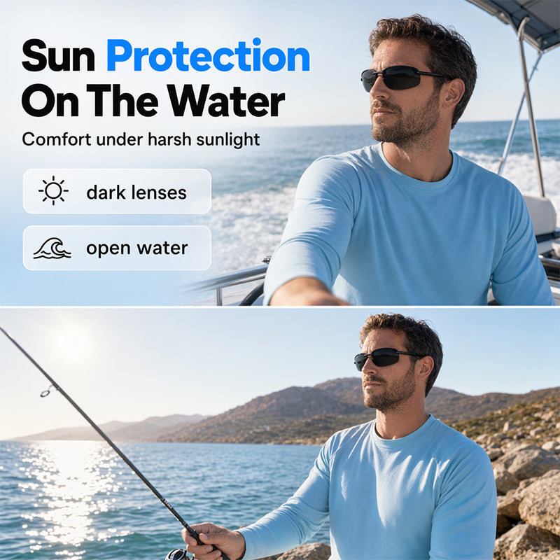 50% KORTING! 🎣 Ultralichte gepolariseerde viszonnebril – verblindingsvrij & UV400 – Perfect voor vissen, varen of het strand – vermindert schitteringen en biedt optimale bescherming voor de ogen 🌊☀️