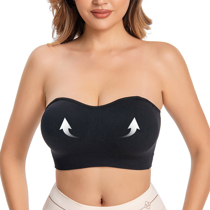 🩱 Draadloze bandeau met afneembare bandjes – draag hem 4 manieren.