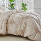 🛏️ 50% korting op elegant duvetovertrek – luxe plooidetails, zacht en ademend, voor een warme hoteluitstraling thuis.