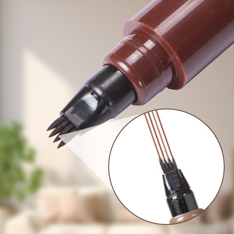 ⏰🎁Waterdichte vierpuntige baard- en wenkbrauw pen