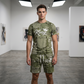 👕🌞 Heren Casual Nep-Denim Print T-Shirt & Shorts Set | Nu 50% Korting! | Maten S-5XL 🔥