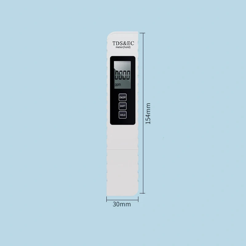 💧 3-in-1 TDS-watertester – meet zuiverheid, temperatuur en geleidbaarheid in 1 seconde! ⚡