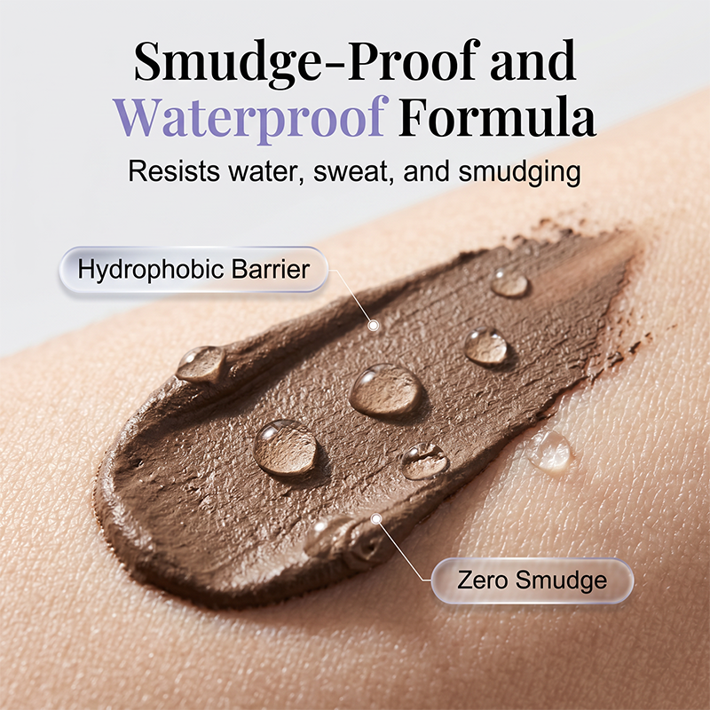 ⏰ 12u waterbestendige wenkbrauwcrème – blijft zitten bij regen en sport, multifunctioneel als potlood en poeder.