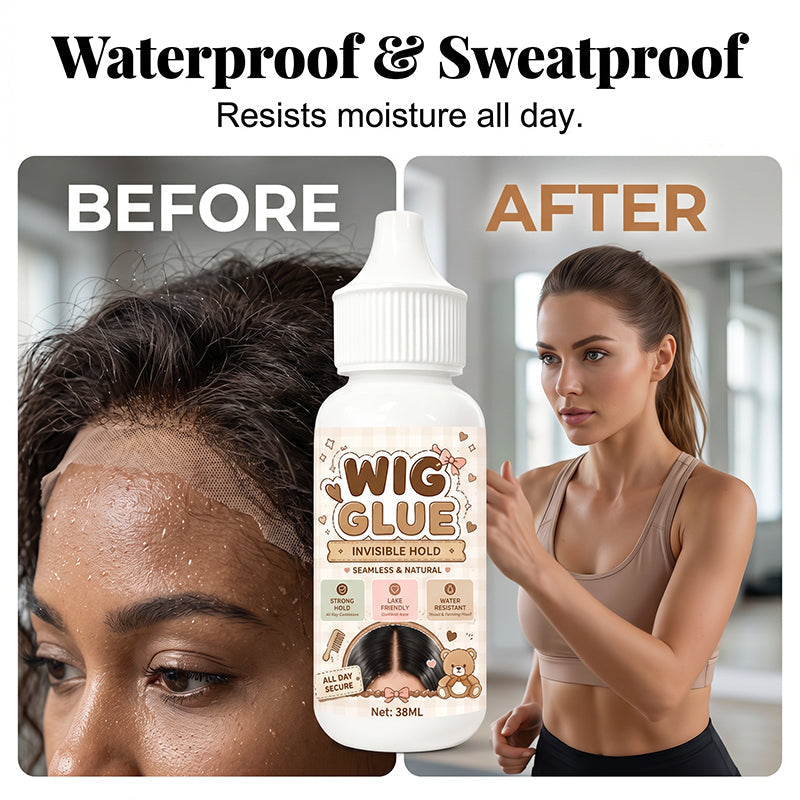 💇‍♀️ Waterdichte onzichtbare pruimenlijm – houdt kantpruik de hele dag stevig en natuurlijk! ✨