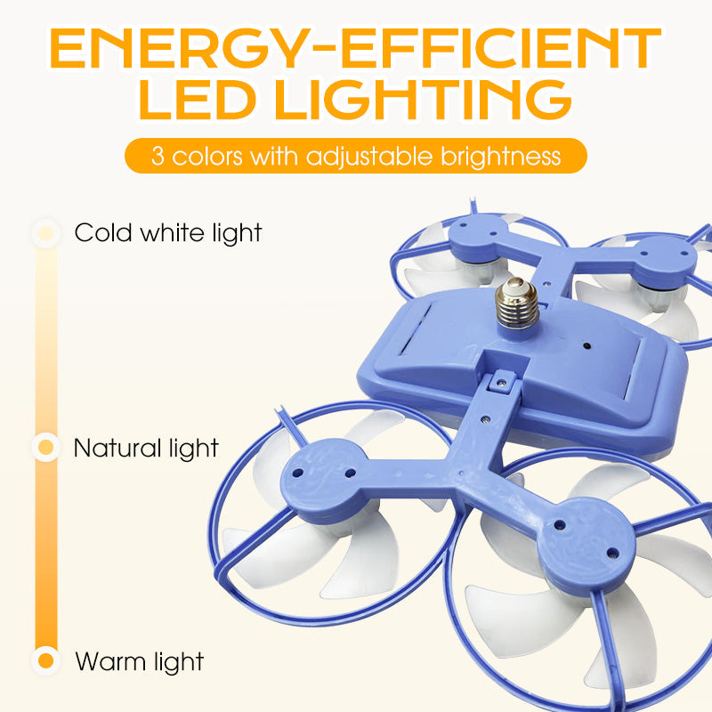 🚁 Drone-model ventilatorlamp met afstandsbediening – 3 snelheden, E27-fitting, koel & functioneel! ✨