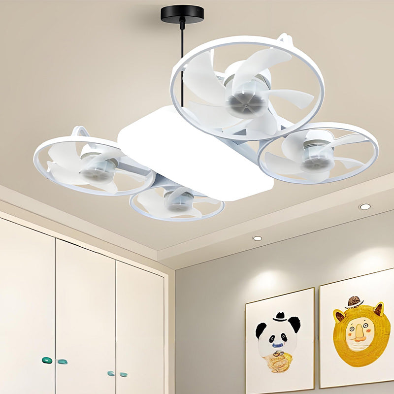 🚁 Drone-model ventilatorlamp met afstandsbediening – 3 snelheden, E27-fitting, koel & functioneel! ✨