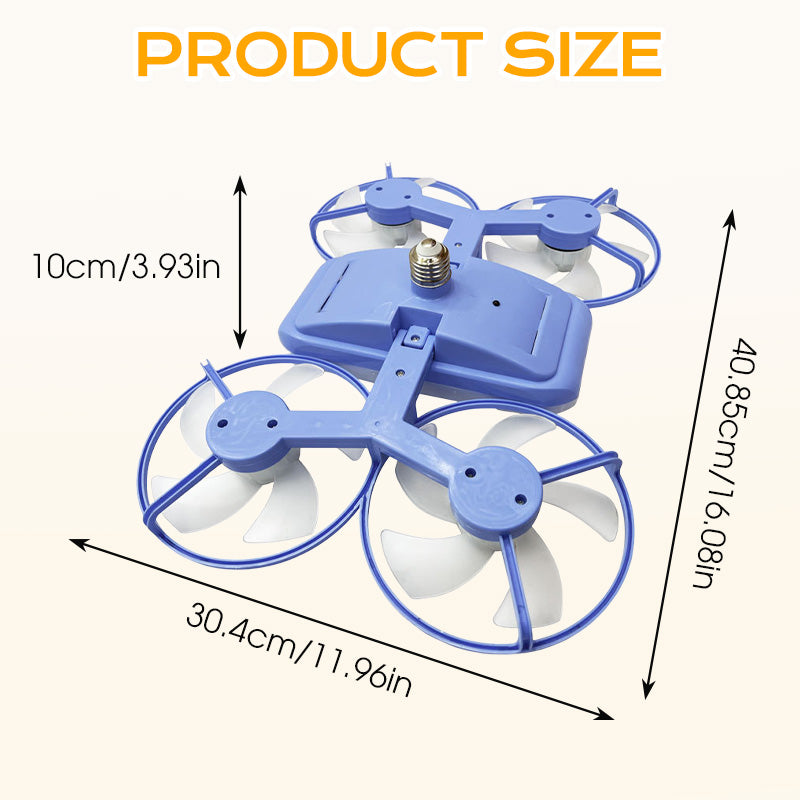 🚁 Drone-model ventilatorlamp met afstandsbediening – 3 snelheden, E27-fitting, koel & functioneel! ✨