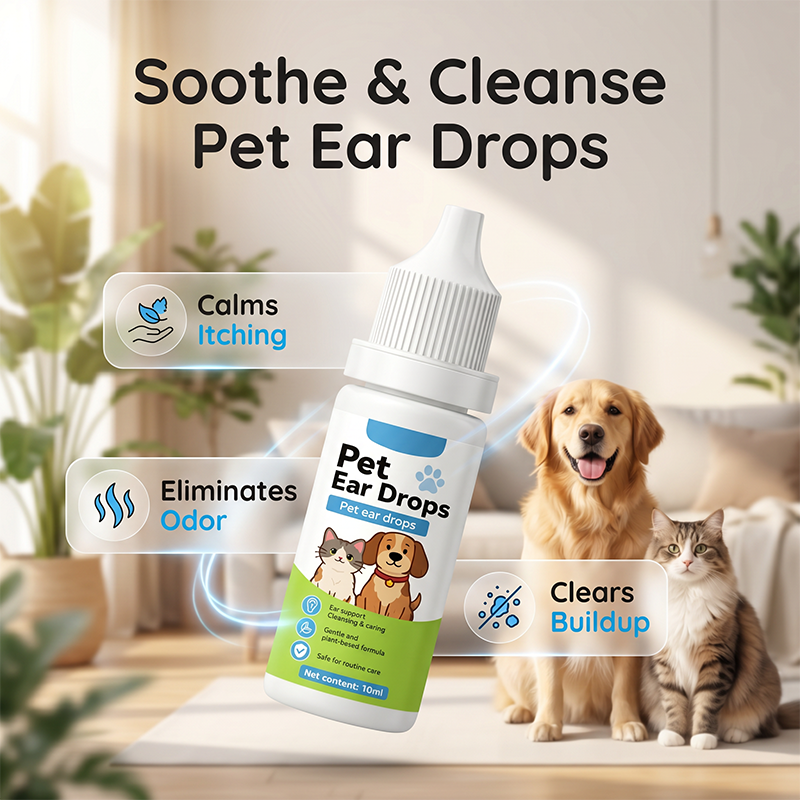 Oorreinigingsdruppels voor honden en katten