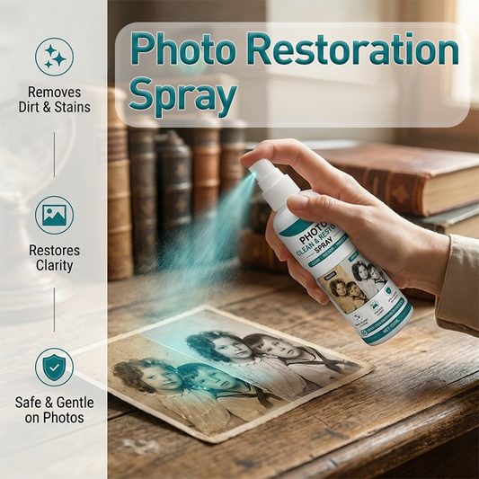 🖼️Desconto de 50% no último dia 🧴 ✨Spray de limpeza e restauração de fotos