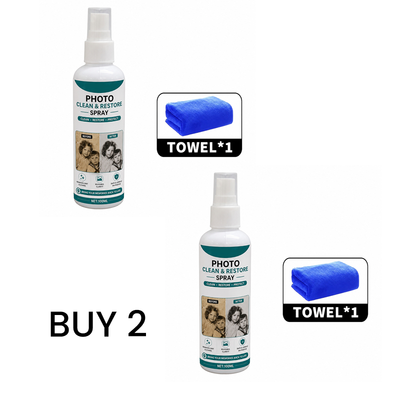 🖼️Desconto de 50% no último dia 🧴 ✨Spray de limpeza e restauração de fotos