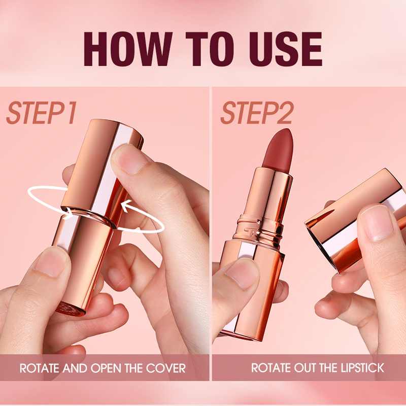 💄 24u matte lippenstift – blijft zitten, voelt licht en droogt niet uit, de hele dag perfect.