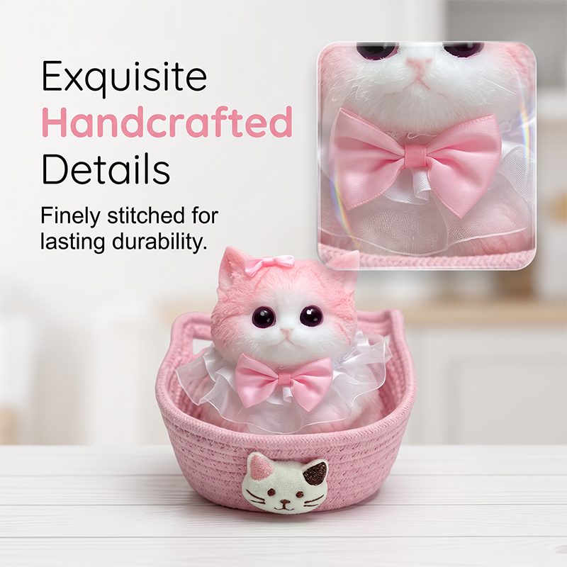 🐱 50% korting! Schattige kattenknuffel – ultrazacht siliconen, langzaam terugverend & stressverlagend. Perfect voor bureau, studie & als cadeau – 11 stijlen! ✨💕