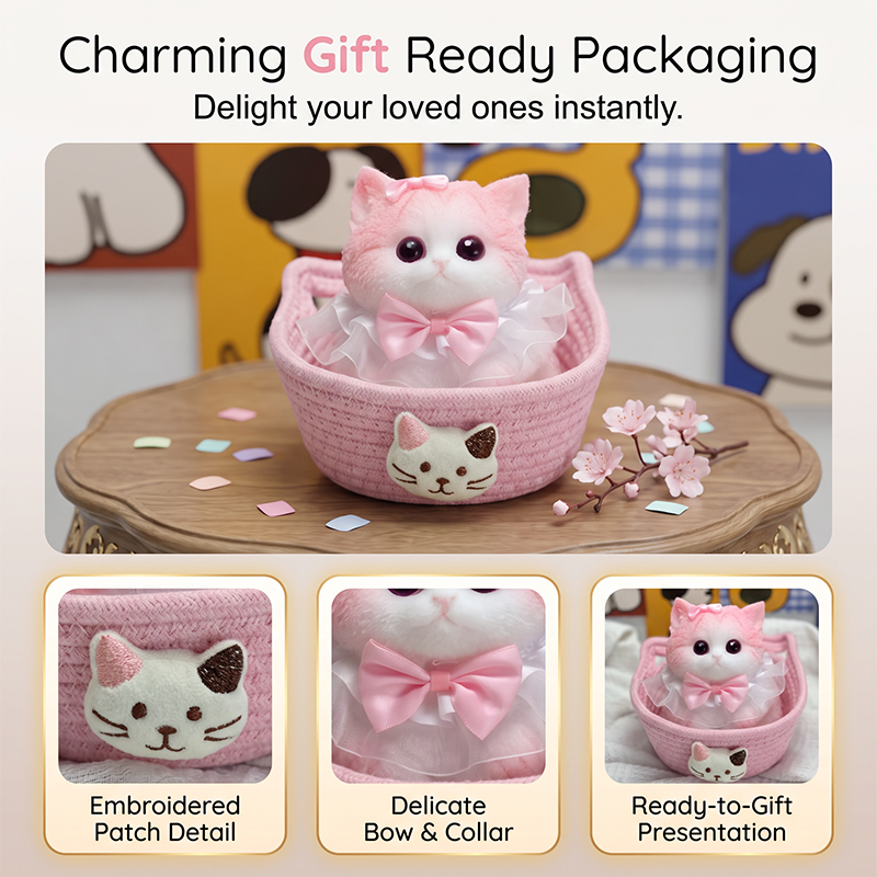 🐱 50% korting! Schattige kattenknuffel – ultrazacht siliconen, langzaam terugverend & stressverlagend. Perfect voor bureau, studie & als cadeau – 11 stijlen! ✨💕