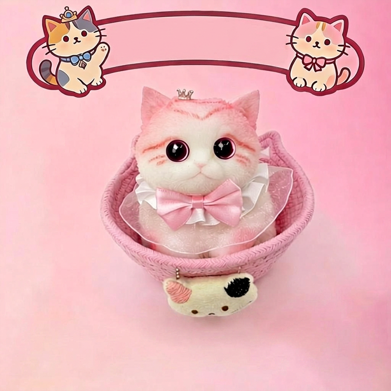🐱 50% korting! Schattige kattenknuffel – ultrazacht siliconen, langzaam terugverend & stressverlagend. Perfect voor bureau, studie & als cadeau – 11 stijlen! ✨💕
