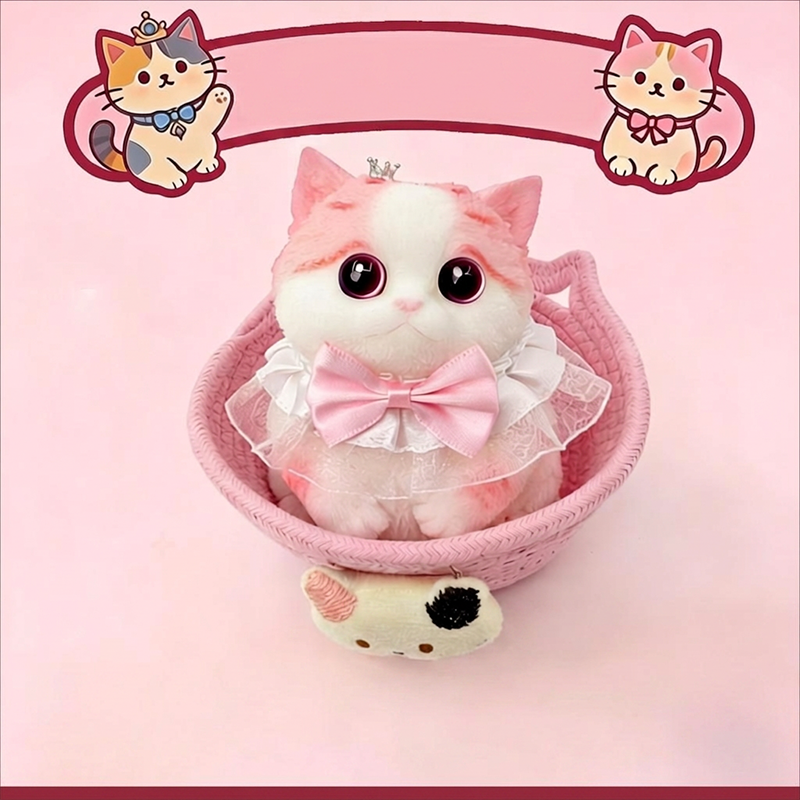 🐱 50% korting! Schattige kattenknuffel – ultrazacht siliconen, langzaam terugverend & stressverlagend. Perfect voor bureau, studie & als cadeau – 11 stijlen! ✨💕