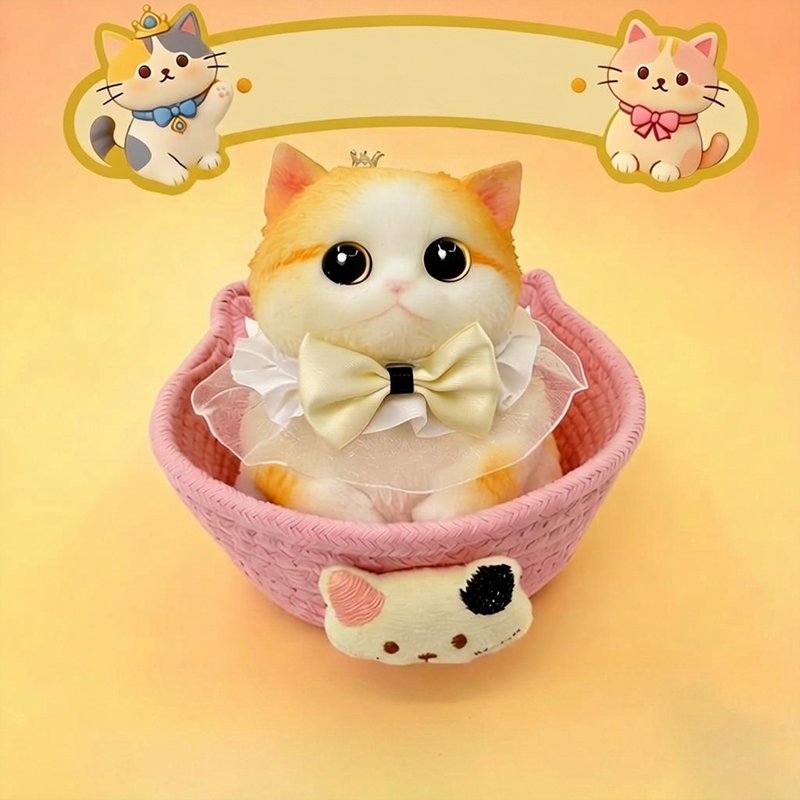 🐱 50% korting! Schattige kattenknuffel – ultrazacht siliconen, langzaam terugverend & stressverlagend. Perfect voor bureau, studie & als cadeau – 11 stijlen! ✨💕