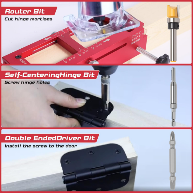 🚪 50% korting! Verstelbare scharnier-mal – voor kasten & deuren, eenvoudig & nauwkeurig inpassen. Perfect voor houtbewerkers! 🛠️✨