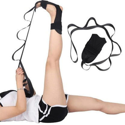 🦵 Multifunctionele rekoefenband – 7 lussen voor diepe stretch, perfect voor fitness, yoga en herstel.