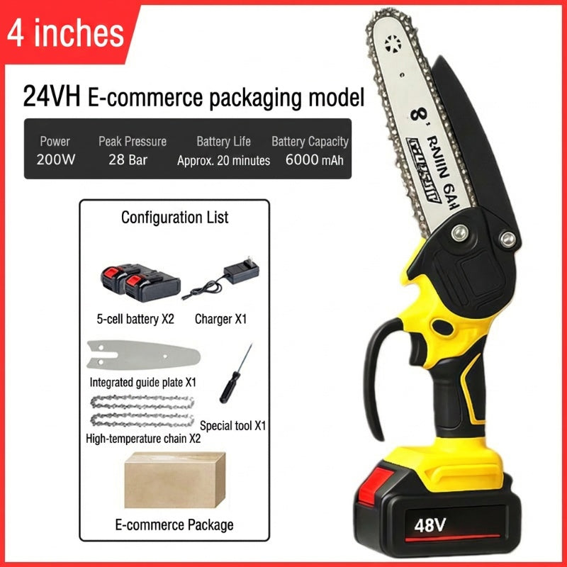 Ergonomische mini-elektrische zaag met veiligheidsslot